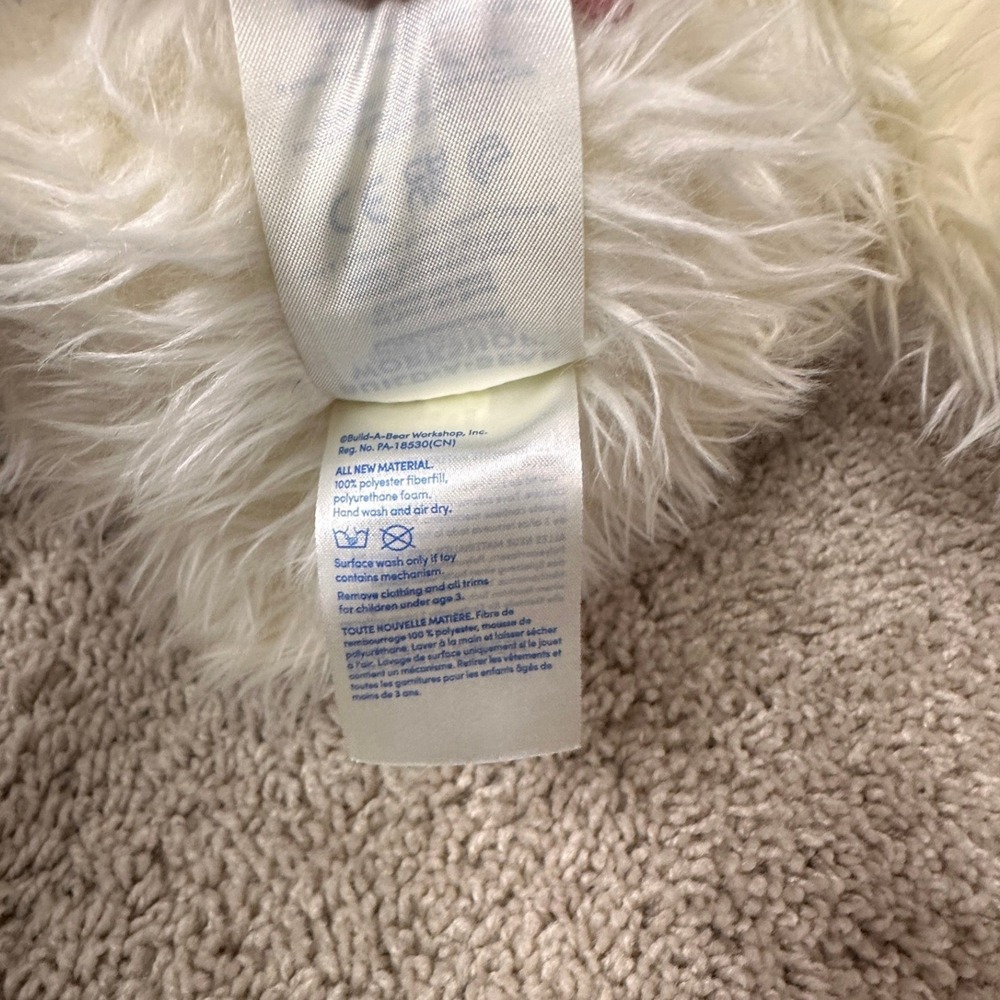 Build-A-Bear 25th Celebration Collection 1997 Polar Bear White Shaggy Plush 2022 - Picture 7 of 8